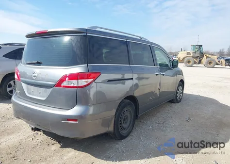 2014 Nissan Quest S from USA, damaged, VIN JN8AE2KP6E9102535